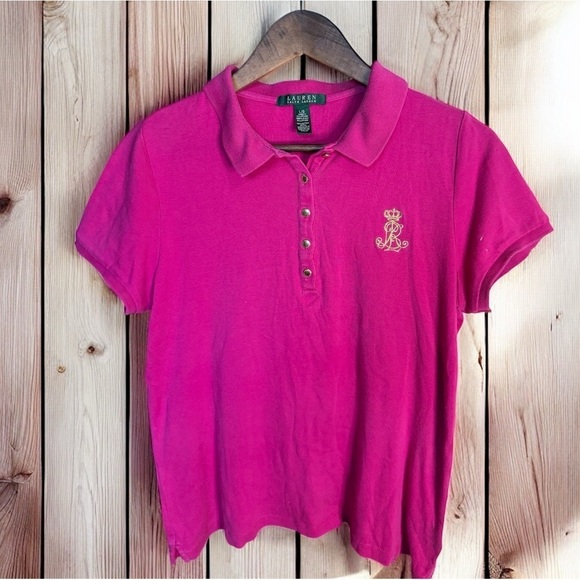 Ralph Lauren Tops - Ralph Lauren Vibrant Pink Polo Shirt